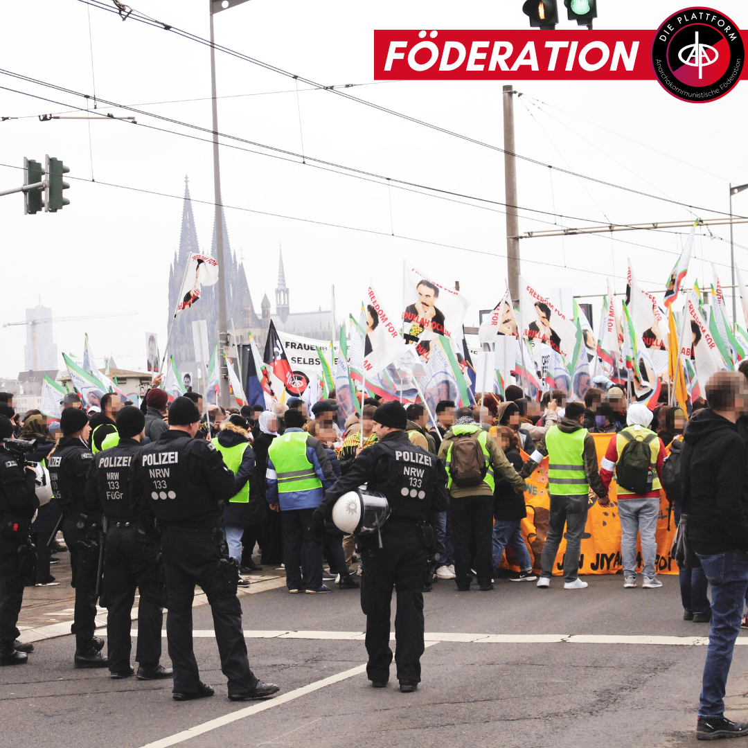 Bericht von Großdemo in Köln: Freiheit für Öcalan und alle Gefangenen der kurdischen Freiheitsbewegung!