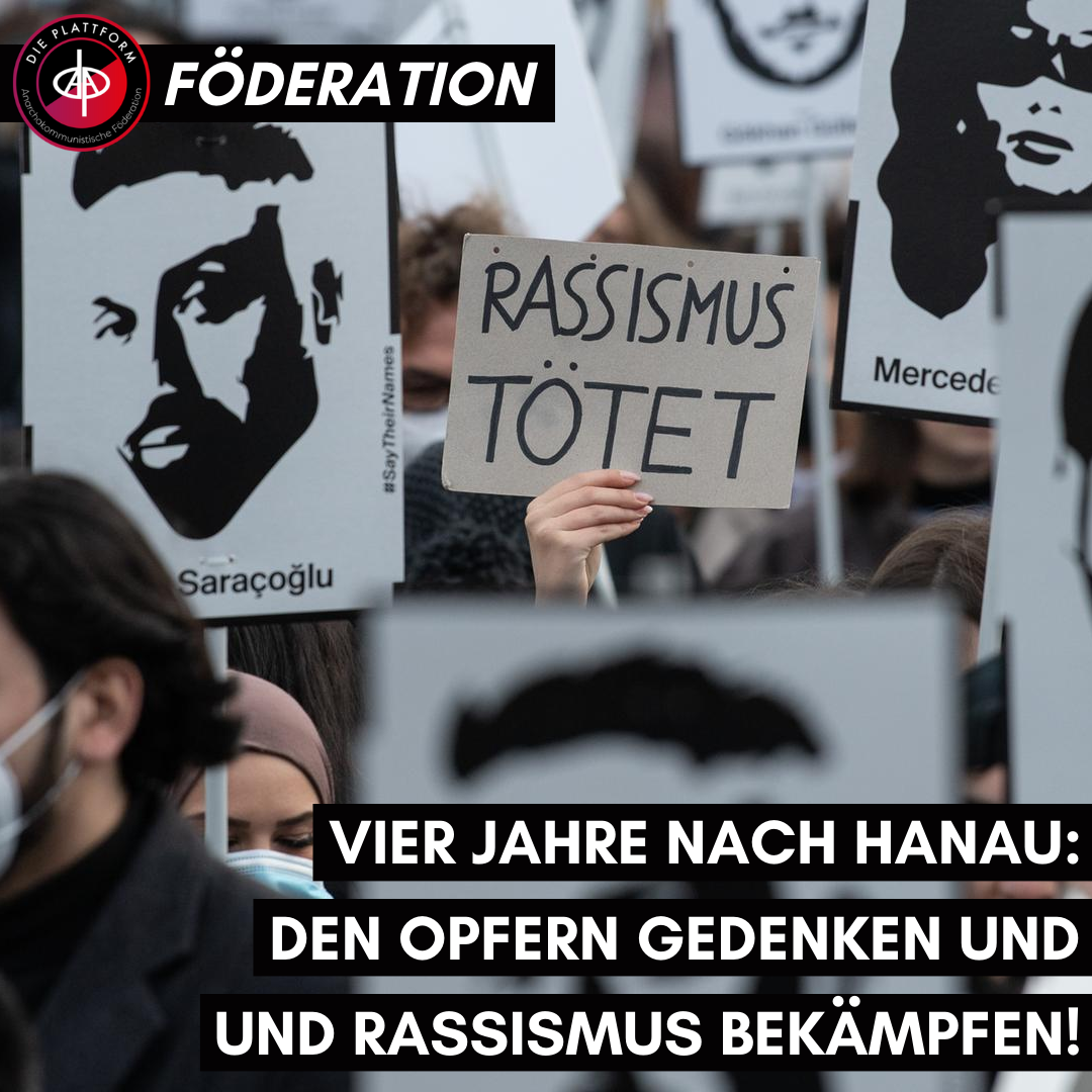 Vier Jahre nach Hanau: Den Opfer gedenken und Rassismus bekämpfen!