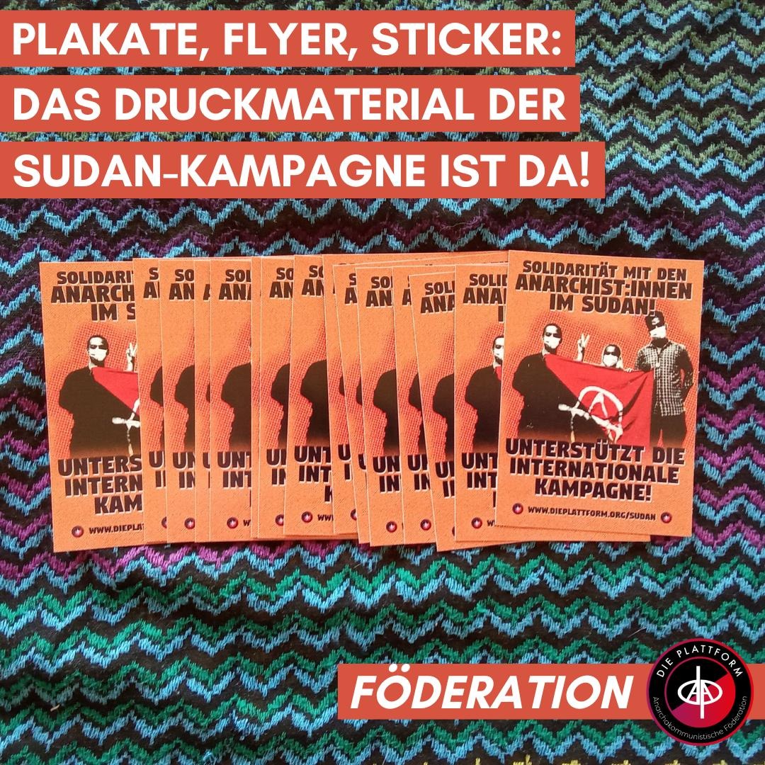 Druckmaterial der Sudan-Kampagne ist da!