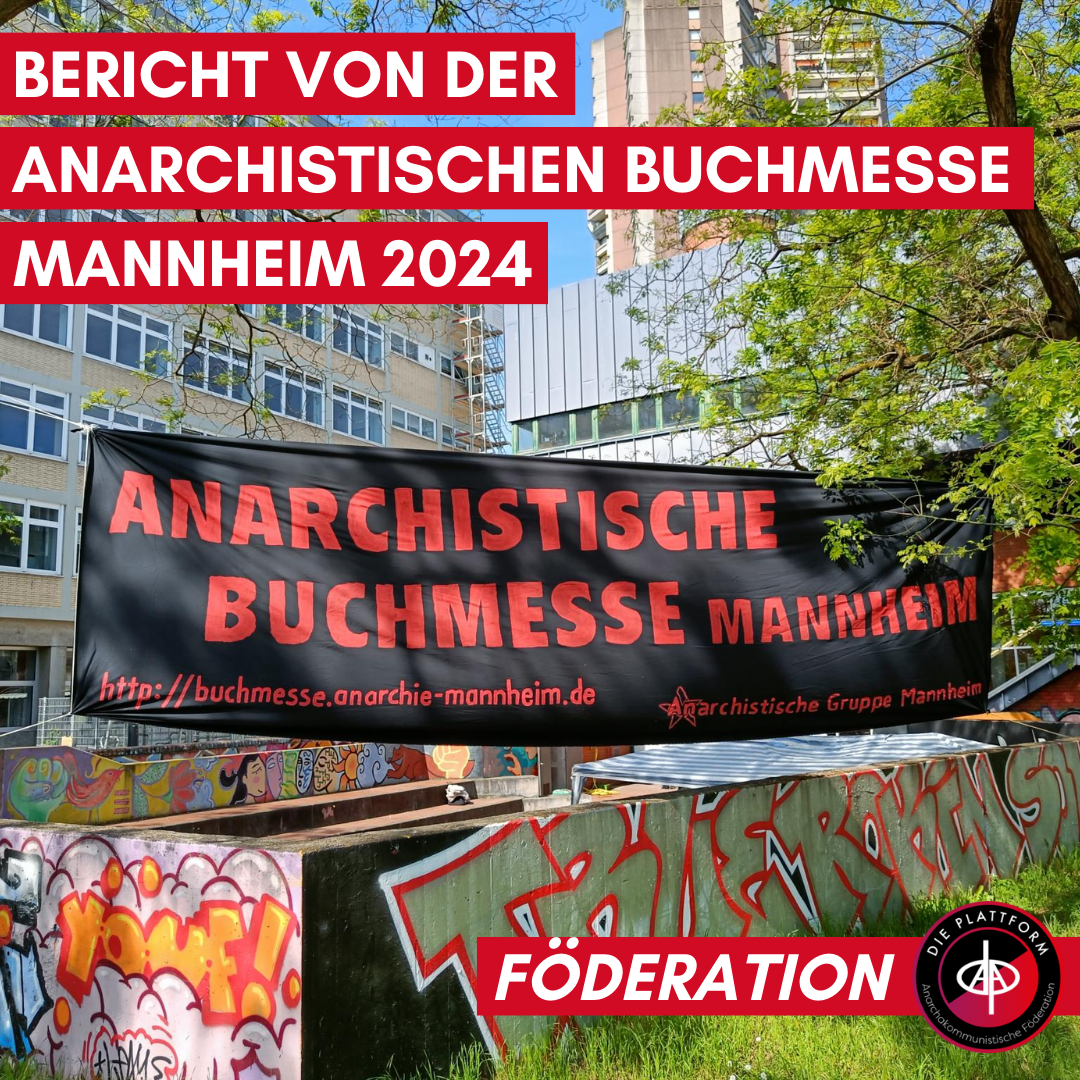 Bericht von der Anarchistischen Buchmesse Mannheim 2024